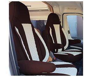 BREMER SITZBEZÜGE Made-To-Measure Driver Protective Covers, Seat Covers Compatible with Ducato, Weinsberg, Adria, Dethleffs Motorhome Accessories, Set of 2 Protective Covers In rmrest Covers,