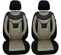 BREMER SITZBEZÜGE Measure Car Seat Covers Compatible with Chevrolet Volt Driver & Passenger Set from 2010-2019 / Car Seat Covers Protective Cover Set Car Seat Covers Pack of 2 in Black/Beige