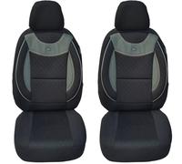BREMER SITZBEZÜGE Measure Car Seat Covers Compatible with Vauxhall Adam Driver & Passenger Set from 2013-2019 / Car Seat Covers Set Car Seat Covers Pack of 2 in Black/Grey