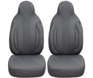 BREMER SITZBEZÜGE Measure Pilot Car Seat Covers Compatible with Mercedes Vito Viano W639 Driver & Passenger from 2003-2014 / Car Seat Covers Protective Cover Set Car Seat Covers Pack of 2 in Grey