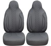 BREMER SITZBEZÜGE Measure Pilot Car Seat Covers Compatible with Seat Ateca Driver & Passenger from 2016 / Car Seat Covers Protective Cover Set Car Seat Covers Pack of 2 in Grey