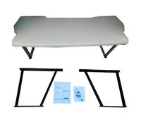 BREMER SITZBEZÜGE Multiflexboard Compatible with VW T5 T6 T6.1 Multivan Bed Extension Camping Accessories Motorhome Bed Camper Sleeping Pad Height 51 cm Including Consoles Grey