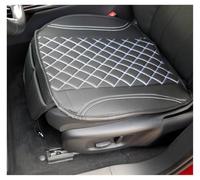 BREMER SITZBEZÜGE OT408 Faux Leather Seat Cover Compatible with Renault Koleos 1 Seat Cushion in Faux Leather Black/White Stitching
