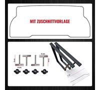 BREMER SITZBEZÜGE Powder-coated multi-flex board console compatible with VW Multivan T5 T6 T6.1 / T5 accessories / T6 bed extension/height 51 cm 2 pieces in black