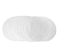 BremerLuft BAKING PAPER, Pack of 100, 23 cm Diameter, Non-Stick Coating, Round Baking Paper, Perforated Bamboo Paper, Hot Air Fryer, Steamer Airfryer Liner, Universal Use