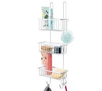 bremermann Corner Shower Storage, Hanging Shower Baskets - 3 Baskets (white)