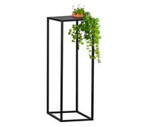 Bremermann Flower Stool, Black, Metal, 1 Level, Rectangular, Industrial Design, Approx. 30 x 30 x 90 cm (W x D x H), Max. 10 kg Load Capacity