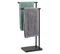 bremermann Free Standing 2 Rail Towel Rail Black (black)