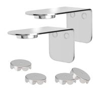 bremermann PUREZZA Magnetic Soap Holder, Free Hanging Soap by Magnet Gluing or Drilling, S/S Glossy, Set of 2