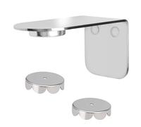 bremermann PUREZZA Magnetic Soap Holder - Free Hanging Soap with Magnet - Gluing or Drilling (Stainless Steel High Gloss)
