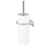 bremermann round toilet set SAVONA incl. wall bracket for gluing or drilling & 1 spare brush head - made of plastic