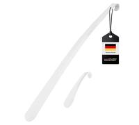 bremermann shoehorn, two-piece shoehorn set, 16 and 58 cm, metal (White)