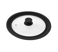 bremermann? Universal Glass Lid with Silicone Edge, 24/26/28cm, medium (black)