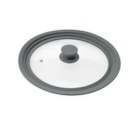 bremermann? Universal Glass Lid with Silicone Edge, 24/26/28cm, medium (Grey)