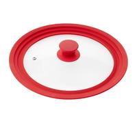 bremermann? Universal Glass Lid with Silicone Edge, 30/32/34cm, large (red)