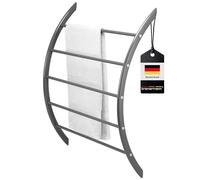 bremermann Wall-Mounted Towel Rail with 5 Rails (grey)