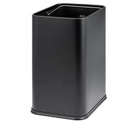 bremermann Waste Paper Bin 13 Litres Open Bin Hidden Bag Black