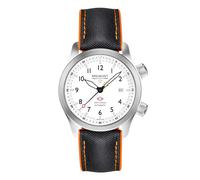 Bremont MBII-BL Men's White Dial Blue & Orange Fabric Strap Watch