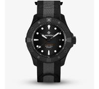 Bremont Mens Supermarine Full Ceramic Tactile Black Fabric Strap Watch SM43-DT-BKCER-BK-N-S