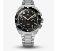Bremont Terra Nova 42.5 Black & Silver Chronograph Watch TN42-CHR-SS-BK-B