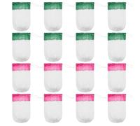 Bremorou 16 Pack Propane Lantern Mantles String Tie Design Fireproof Rayon Lantern Mantles Camping Accessories for Outdoor Camping Fueled Lighting Gas Lamps Green Red 2.36×3.15 Inches