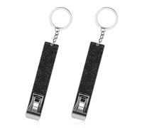 Bremorou 2 Pack Card Grabber for Long Nails Credit Card Puller Unisex Cute Keychain Cards Puller ATM Debit Cards Grabber for Women Men Birthdays Festival Gifts Black Plastic 5.9 Inch