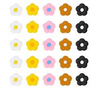 Bremorou 30 Pcs Flower Shoe Charms for Clog Cute Decorative Shoe Charms for Girls Boys Sandals Charm Buttons PVC Waterproof Shoes Accessories for Clogs Sandals, Perfect for DIY & Party Gifts