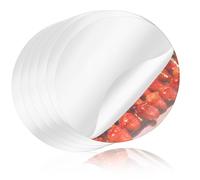 Bremorou 6 Pack Round Mirrors For Crafts, 6 Inch Acrylic Mirror Round, Clear Acrylic Circle Blanks Sheets, Non Glass Mirror For Centerpieces, Tiles Self Adhesive Mirrors Stickers For Wall Decor