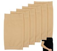 Bremorou 6Pcs Tattoo Cover Up Patch Sleeve Forearm Tattoo Cover Compression Arm Sleeve for Concealment Arm Sleeves for Women Men Nude, 18 × 9.5 cm