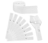 Bremorou 8 Pcs Duvet Snaps To Hold Comforter Fasteners Inside Snap On Lightweight Quilt Holder, Poppers On Tape For Duvet Cover Secure Bedding Fasteners Hacks To Keep Duvet Cover In Place (8, White)