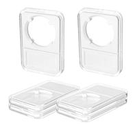 Bremorou Coin Capsules 6 Pack Silver Dollar Coin Holders Storage Case For Morgan, Peace, Ike Silver Dollar Coins, Clear Pvc Silicone Cases For Coin Sleeves Collection And Display Protectors