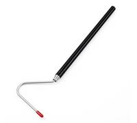 Bremorou Premium Snake Hook 39.37 Inch Stainless Steel Extensible Snake Hook with Non-Slip Handle Heavy Duty Reptile Snake Hook Retractable Snake Stick Pick-Up Handling Tool for Safe Handling