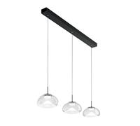 Brena Fabas Luce 3 Light Pendant Light 30W LED Dimmable Linear Design Transparent