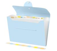 Brencco A4 Expanding File Organiser with 13 Pockets, Light Blue