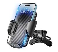 Brencco Car Vent Phone Holder 360° Rotation Car Phone Holder Hook Clip & Legs Double Support One Button Release Phone Holders for Cars Vent for iPhone, Galaxy, All 4.0''-7.0'' Smartphones