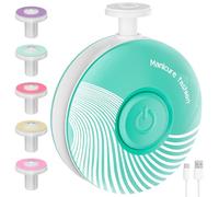 Brencco Rechargeable Electric Nail File Baby with 6 Interchangeable Tips Low Noise