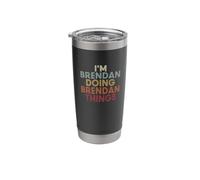 Brendan Name Brendan Personalized Name First Given Stainless Steel Insulated Tumbler