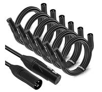 BRENDAZ XLR Cable, Male to Female, 20 Feet, Audio Connector for Speaker, Mixer, Amplifier (6)