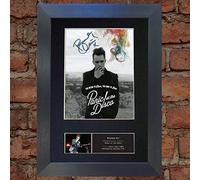 BRENDON URIE Panic At The Disco Signed Autograph Mounted Photo Reproduction PRINT A4 Very Rare (297 x 210mm) #445 (Black Frame)