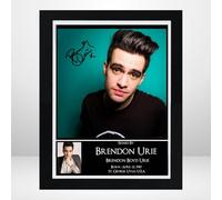 Brendon Urie Signed Autograph Photo Print Poster Mounted Wall Art (10x12) Actor Artwork for Home & Office Decor Gift