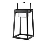 Brendz Yuma Solar Outdoor Table LED Lantern - Solar Powered, 3 Light Modes, USB-C Rechargeable, IP44 Water Resistant for Garden Décor