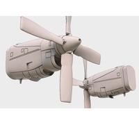 Brengun BRL72154 - 1:72 C-130 E-H Engine Set (Italeri Kit) - New