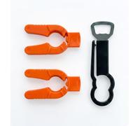 BRENIUM Multifunctional Bottle and Can Opener, Plastic Water Bottle, Twist-Off, Pull Tab Soup, for Weak Hands, Seniors, Elderly, Rheumatoid Arthritis, Bottle Gripper, Ergonomic (Three Pack)