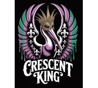 Brennan & Welsh Publishing Crescent King Mardi Gras Art Notebook: Vintage New Orleans Carnival Aesthetic Journal - Wide Ruled Notebook for Mardi Gras ... Dark Fantasy Writing, and Creative Journaling