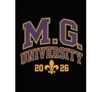 Brennan & Welsh Publishing M.G. University 2026 Notebook: Retro Mardi Gras Collegiate Art NoteBook: Vintage New Orleans Varsity Style Journal - Wide ... Carnival Alumni, and Creative Daily Planning