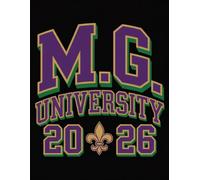 Brennan & Welsh Publishing M.G. University 2026 Notebook: Vintage New Orleans Collegiate Aesthetic Journal - Wide Ruled Notebook for Mardi Gras Students, Carnival Alumni, and Creative Note-Taking