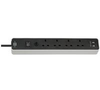 Brennensthul Extension Lead 4 Way 2x USB 3 Metre Ecolor Cable 1153243026