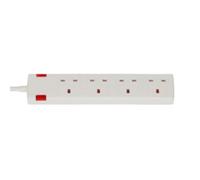 Brennenstuhl 10 Metre Extension Lead - 4 Sockets Power Strip, White