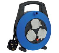 Brennenstuhl 1098203 Vario Line Black/Blue 13A Extension Reel 5m H...