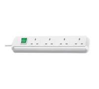 Brennenstuhl 1150423 Eco-Line 4 Way Extension Lead 1.5m White H05V...